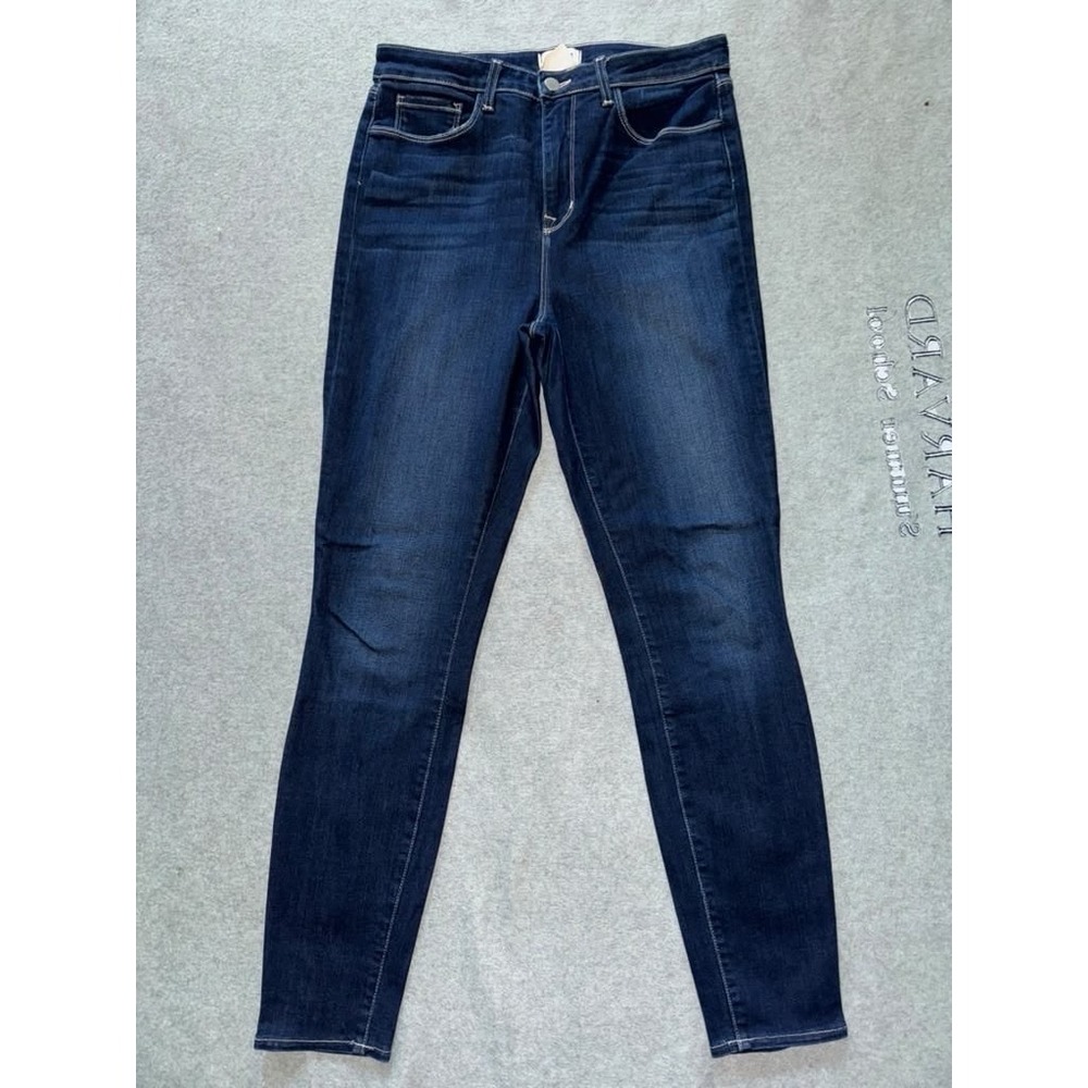 L'Agence Jeans Womens Monique Ultra High Rise Skinny‎ Dark Wash Size 30